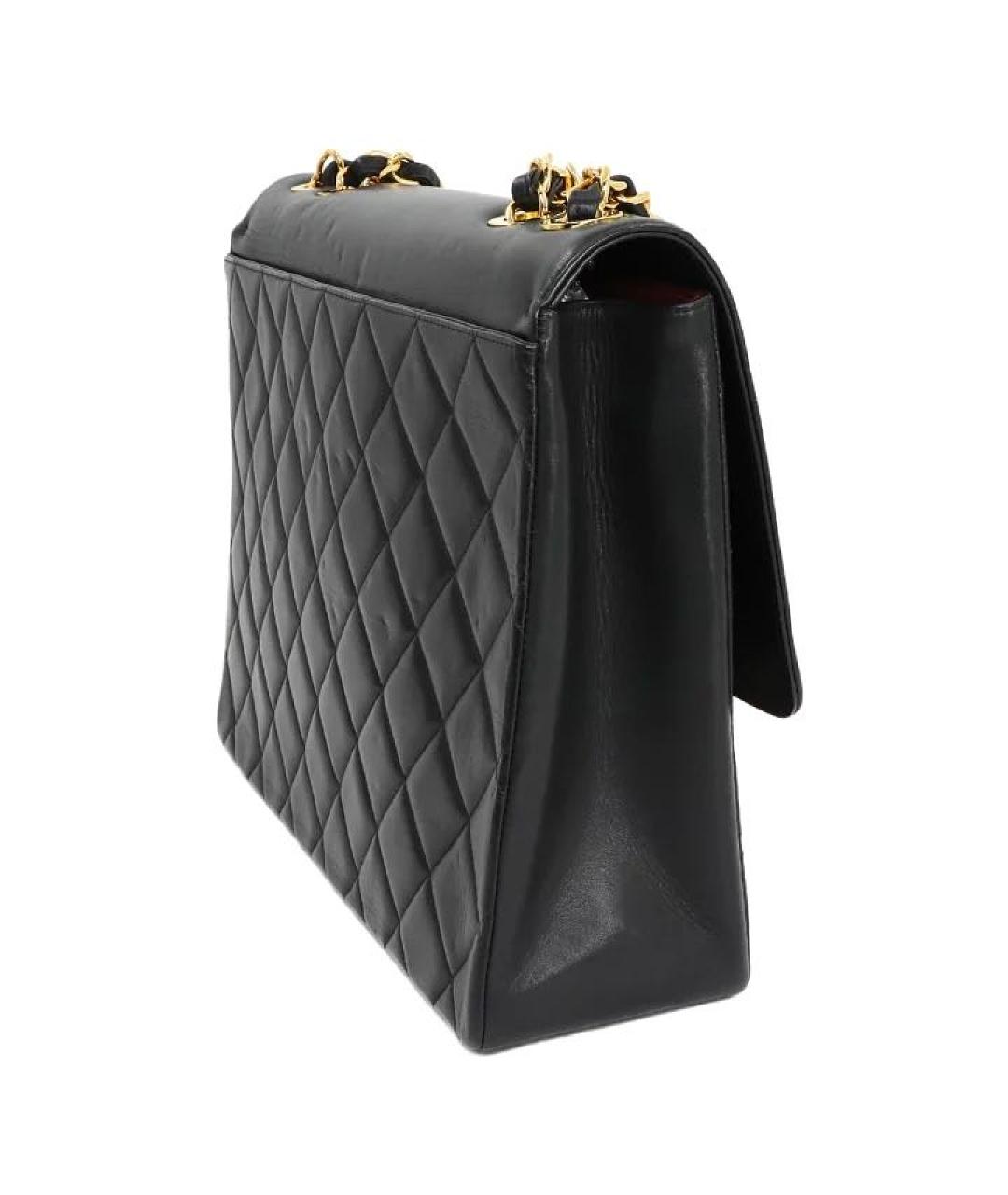 CHANEL Черная кожаная сумка через плечо, фото 3