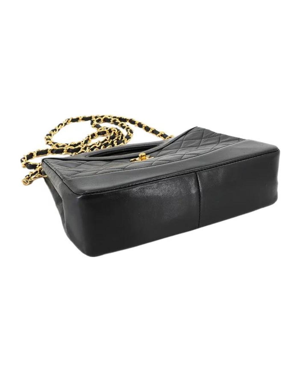 CHANEL Черная кожаная сумка через плечо, фото 4