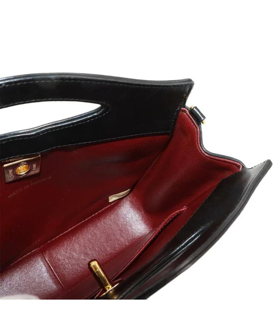 CHANEL Черная кожаная сумка через плечо, фото 7