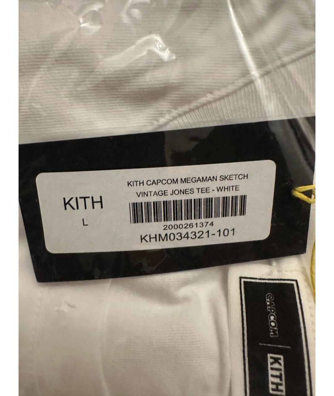 KITH Белая хлопковая футболка, фото 5