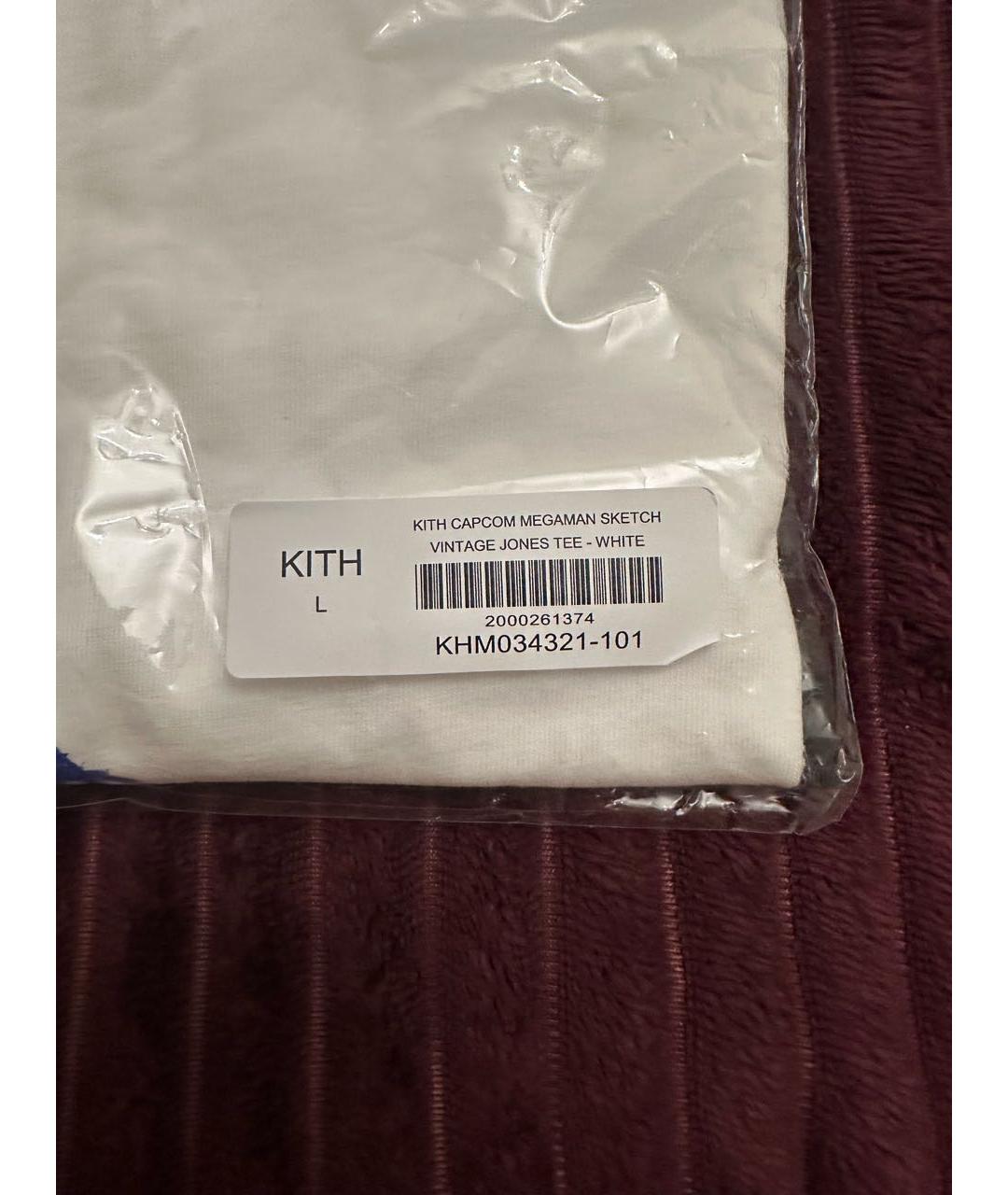 KITH Белая хлопковая футболка, фото 3