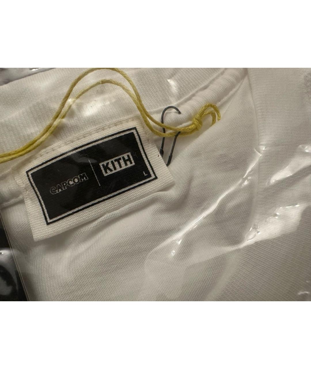 KITH Белая хлопковая футболка, фото 4