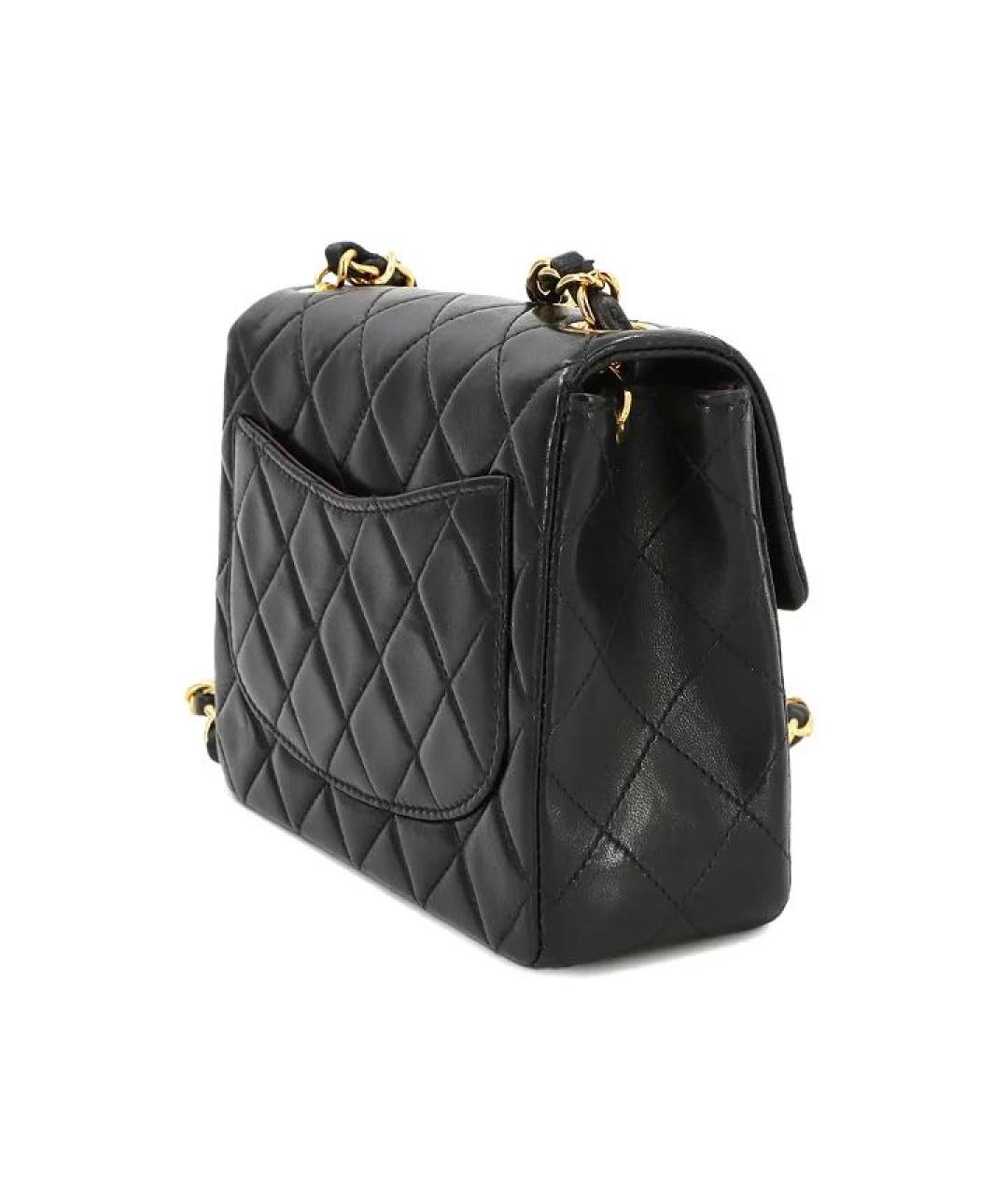 CHANEL Черная кожаная сумка через плечо, фото 3