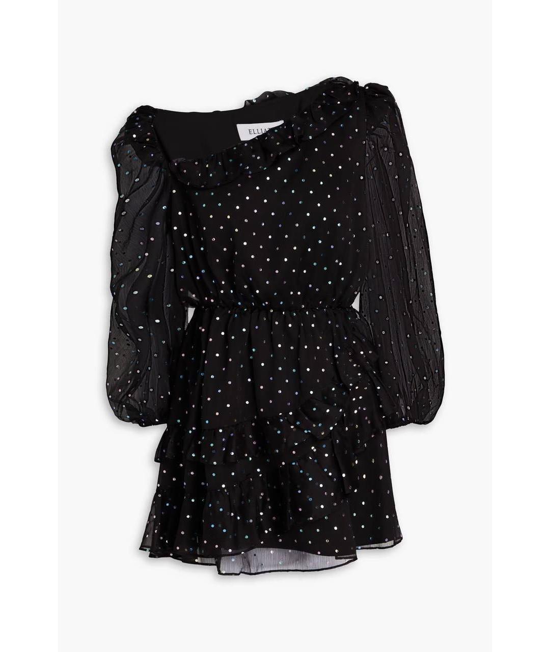 ELLIATT Черное коктейльное платье, фото 6