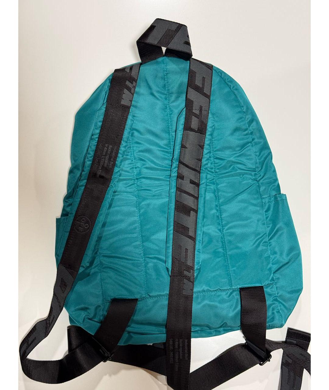 OFF-WHITE Бирюзовый синтетический рюкзак, фото 3