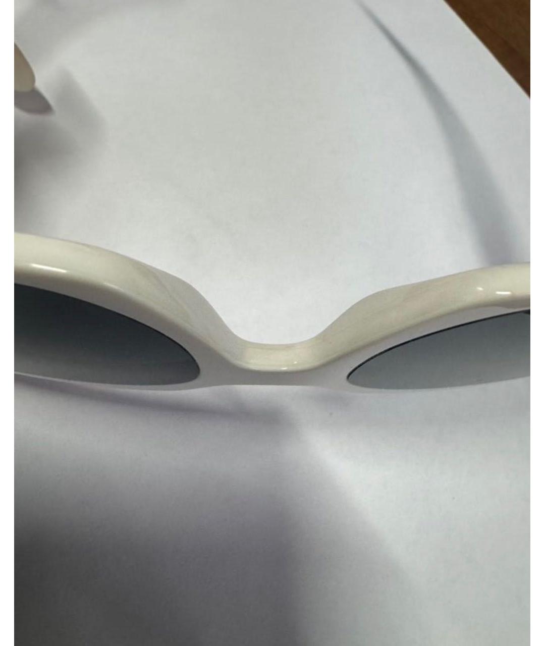 PRADA Белые пластиковые солнцезащитные очки, фото 7