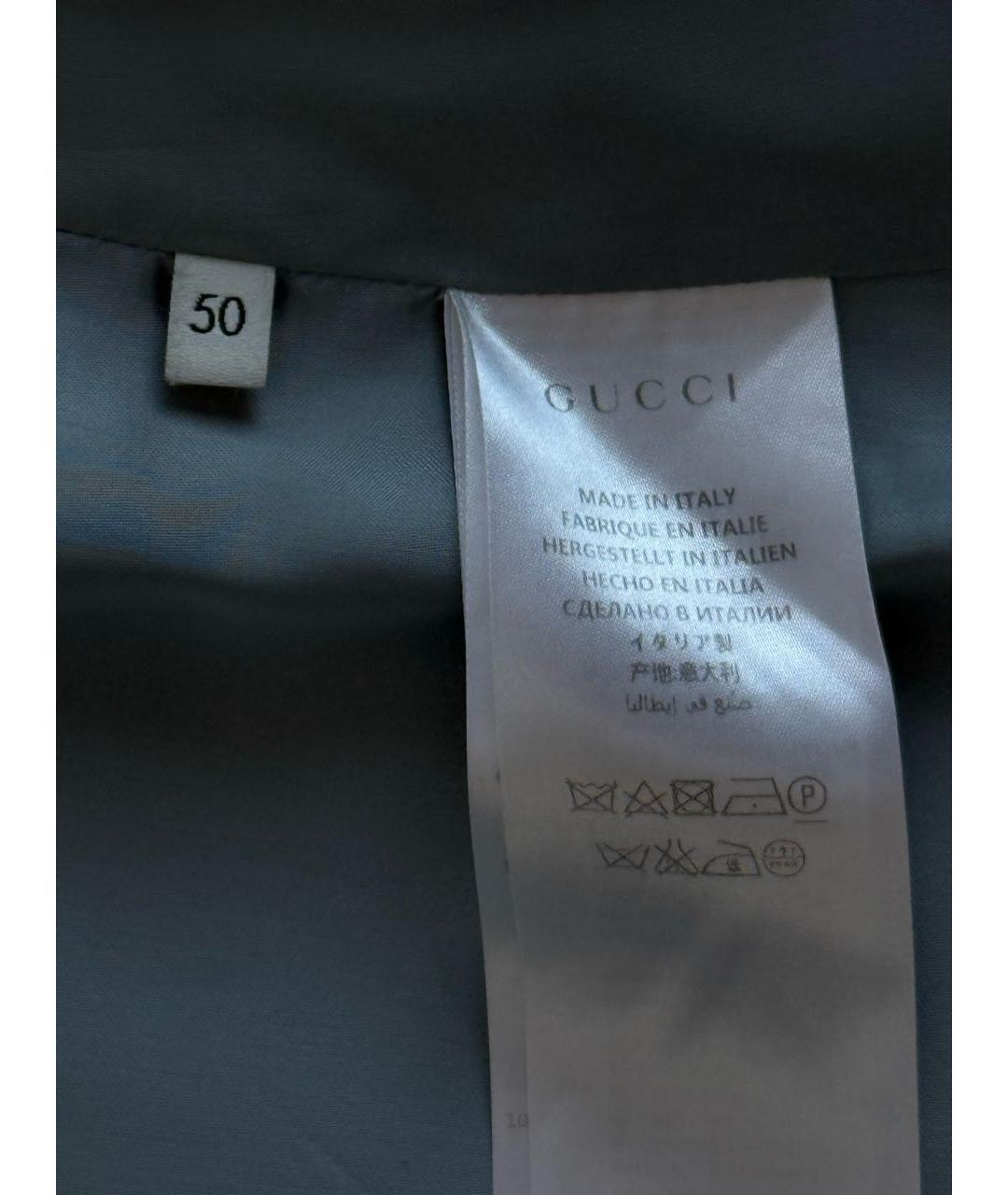 GUCCI Черный хлопковый тренч / плащ, фото 6