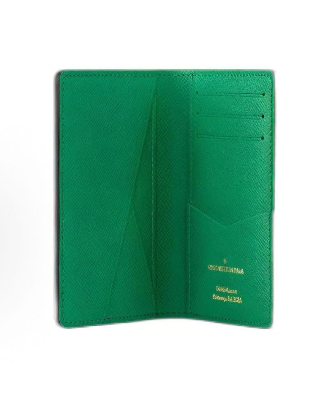 LOUIS VUITTON Зеленый кардхолдер, фото 2