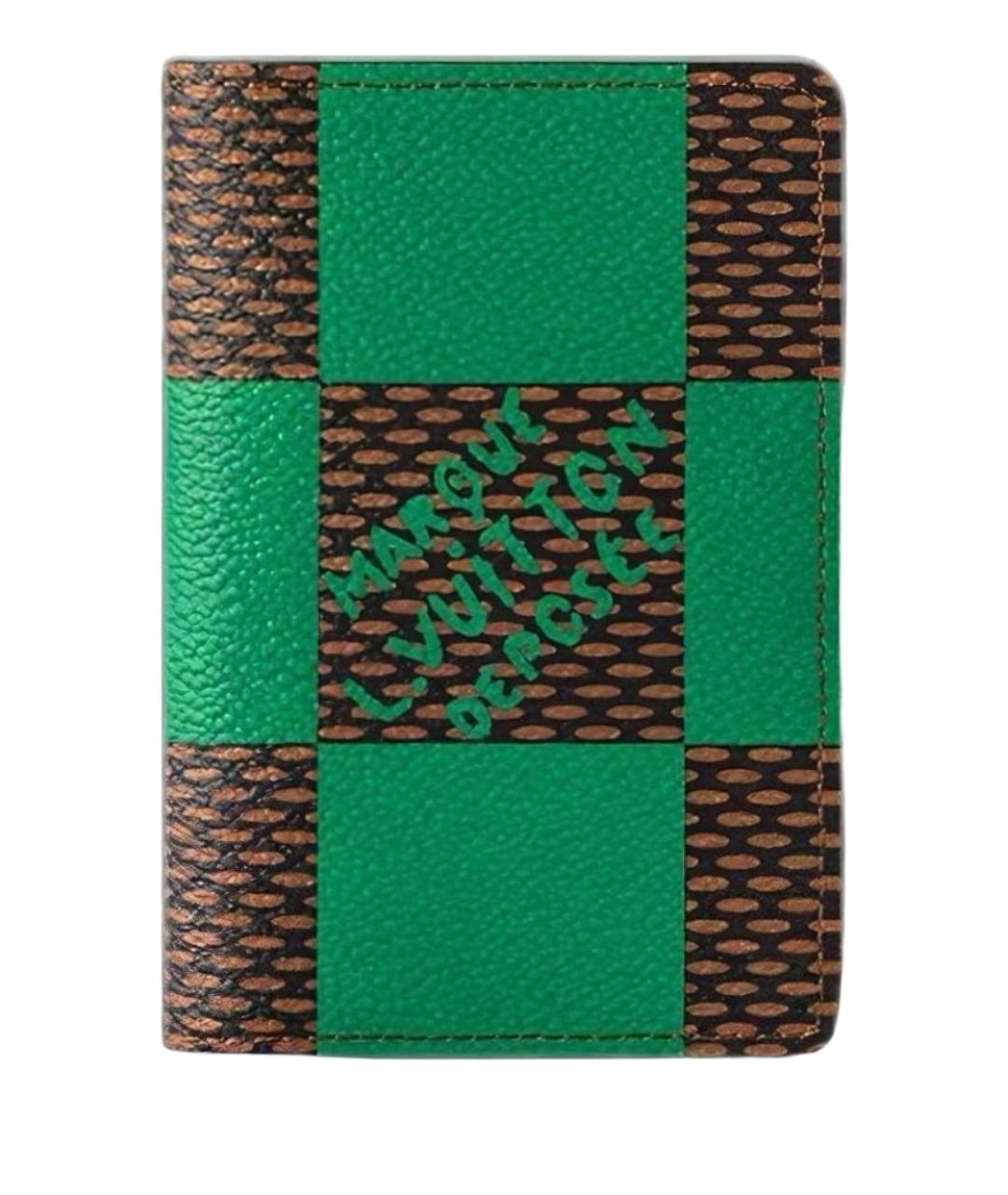 LOUIS VUITTON Зеленый кардхолдер, фото 1