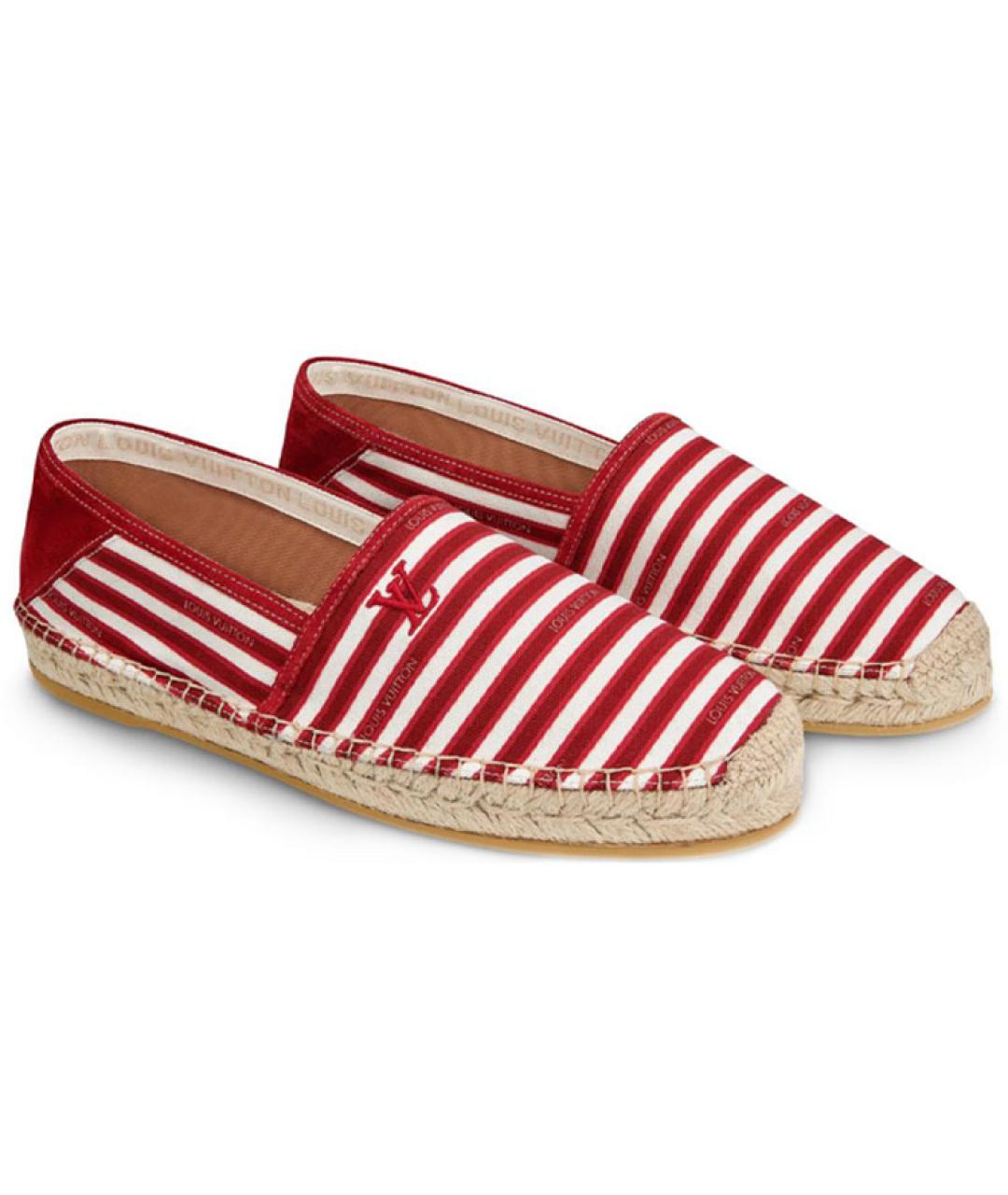 LOUIS VUITTON Красные текстильные эспадрильи, фото 3