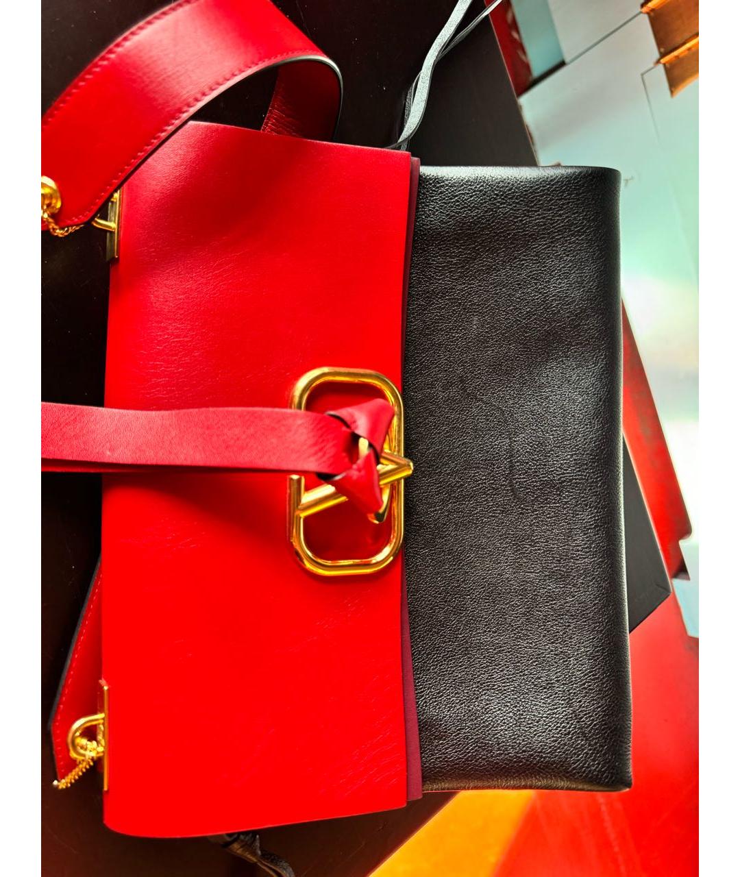 VALENTINO Мульти кожаная сумка с короткими ручками, фото 4