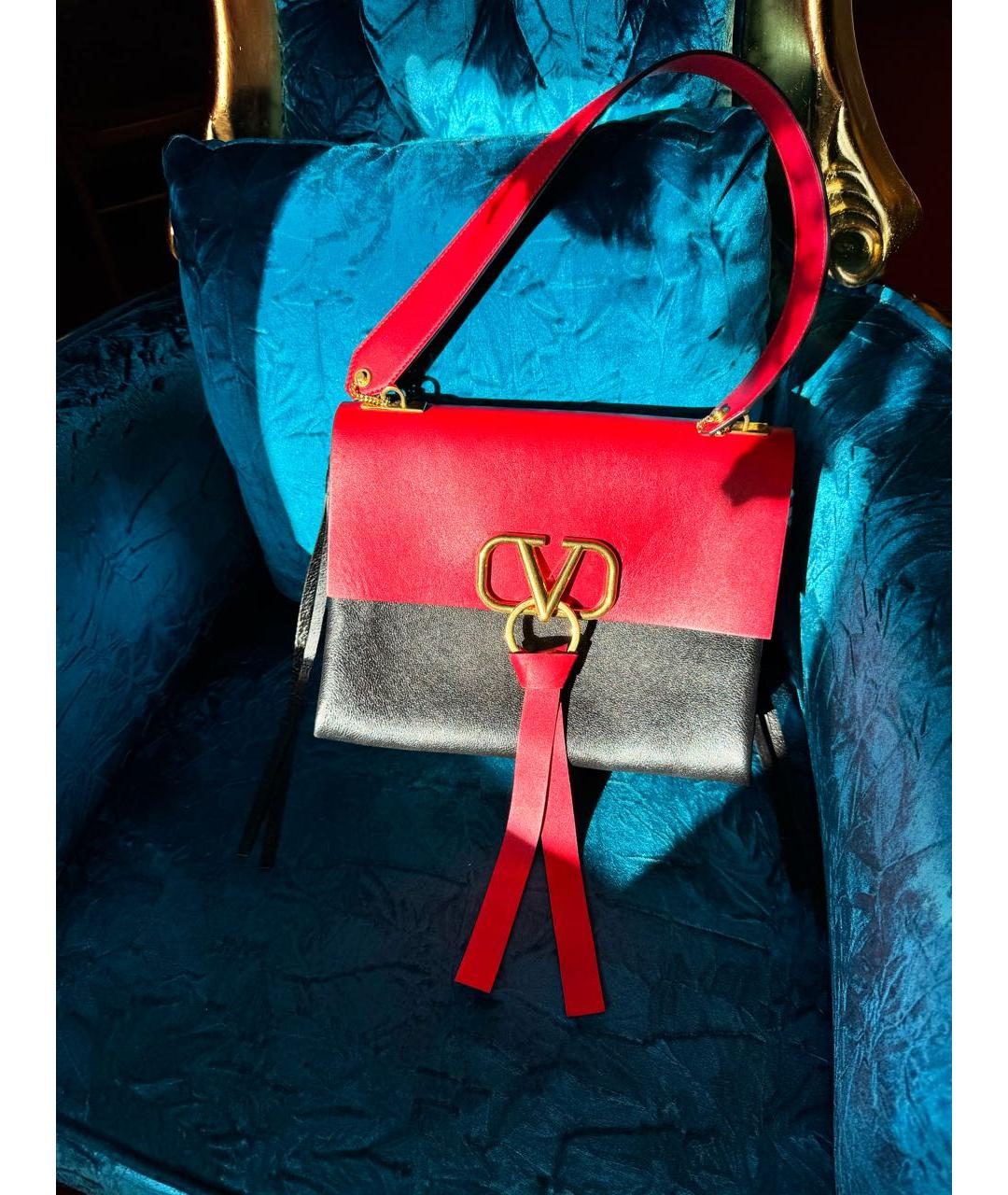 VALENTINO Мульти кожаная сумка с короткими ручками, фото 7