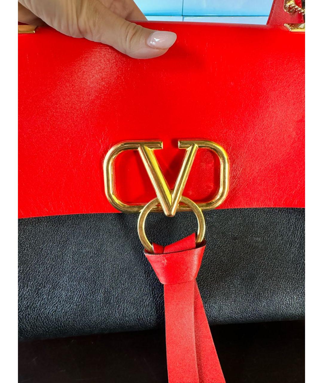 VALENTINO Мульти кожаная сумка с короткими ручками, фото 3