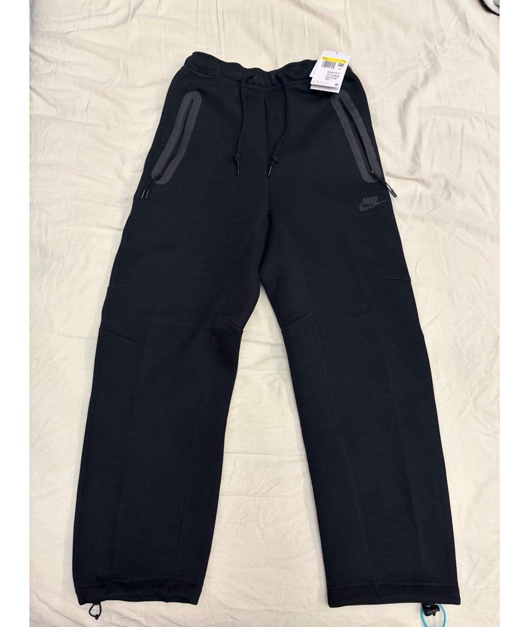 NIKE Черные хлопковые повседневные брюки, фото 5
