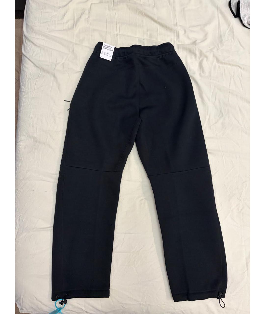 NIKE Черные хлопковые повседневные брюки, фото 2