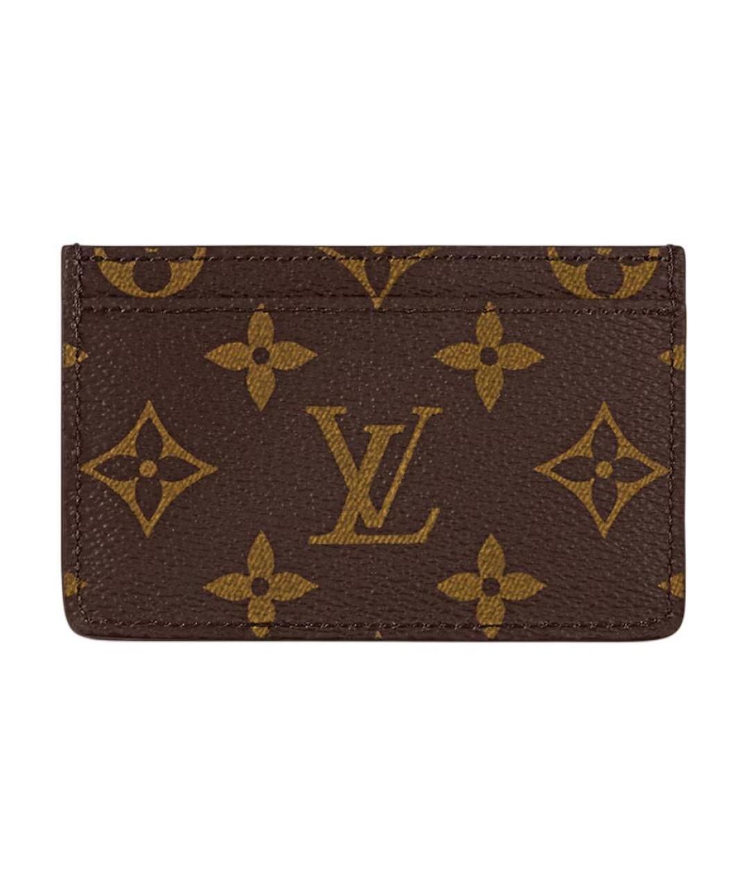 LOUIS VUITTON Коричневый кардхолдер, фото 3