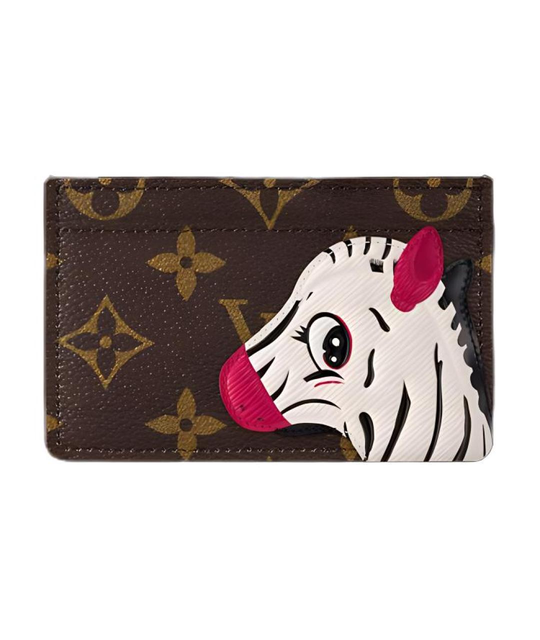 LOUIS VUITTON Коричневый кардхолдер, фото 1