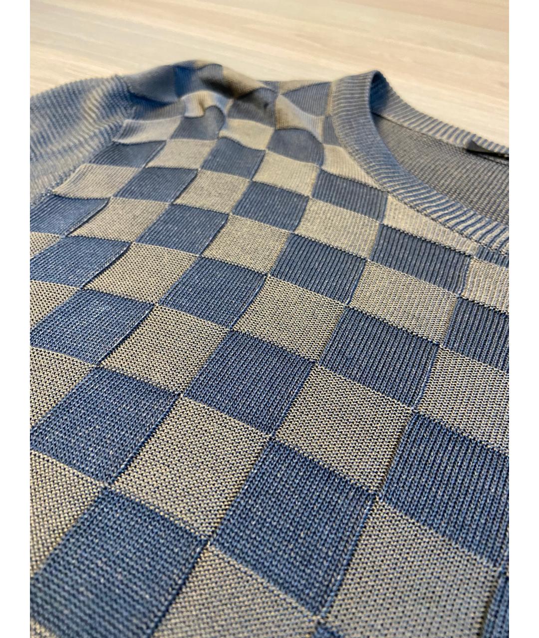 LOUIS VUITTON Серый шелковый джемпер / свитер, фото 4