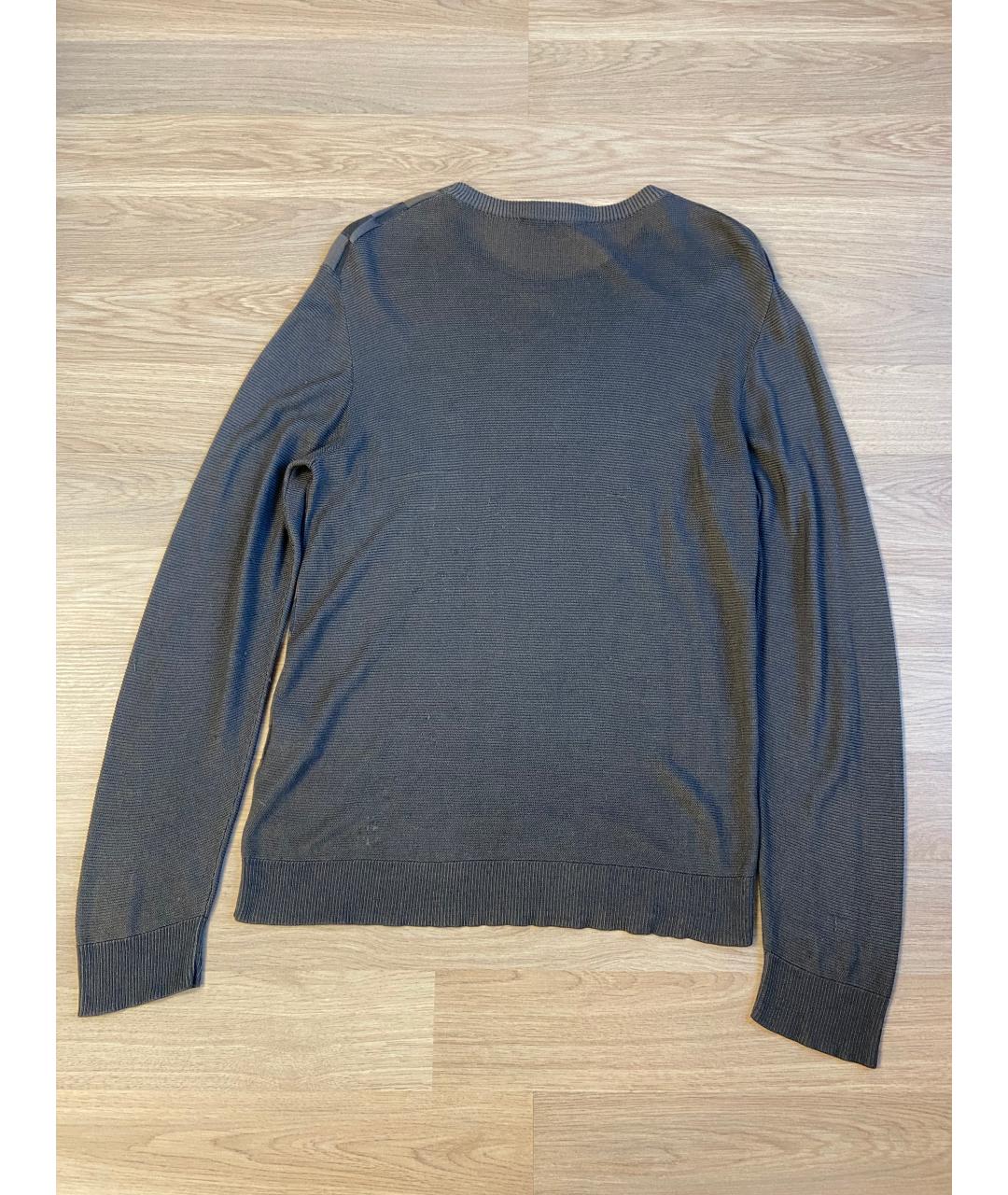 LOUIS VUITTON Серый шелковый джемпер / свитер, фото 2