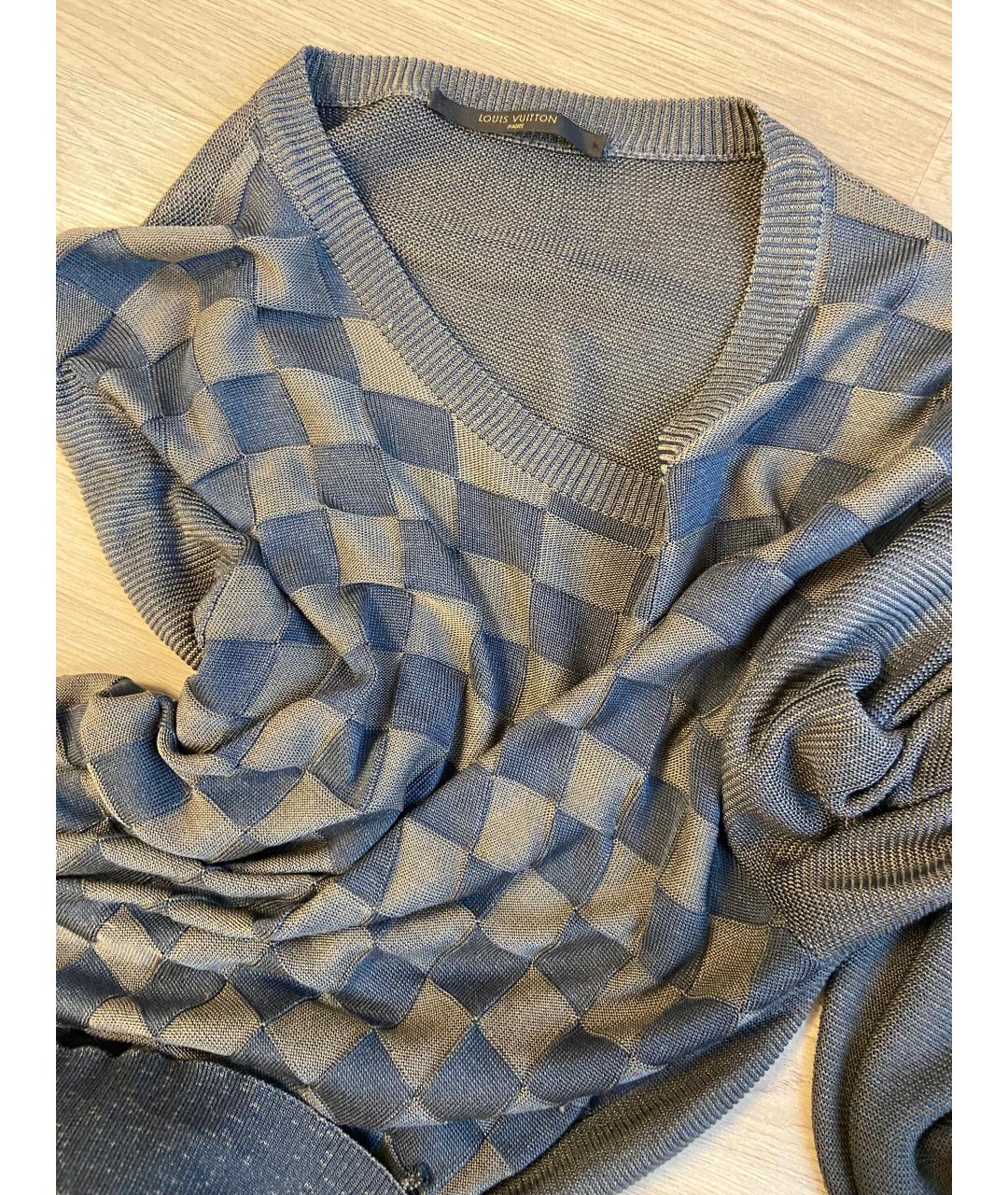 LOUIS VUITTON Серый шелковый джемпер / свитер, фото 7