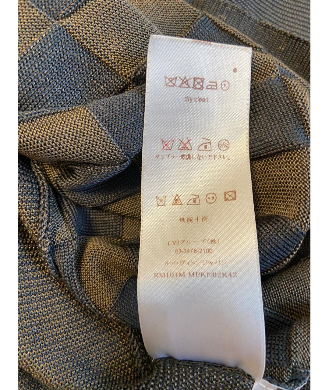 LOUIS VUITTON Серый шелковый джемпер / свитер, фото 6