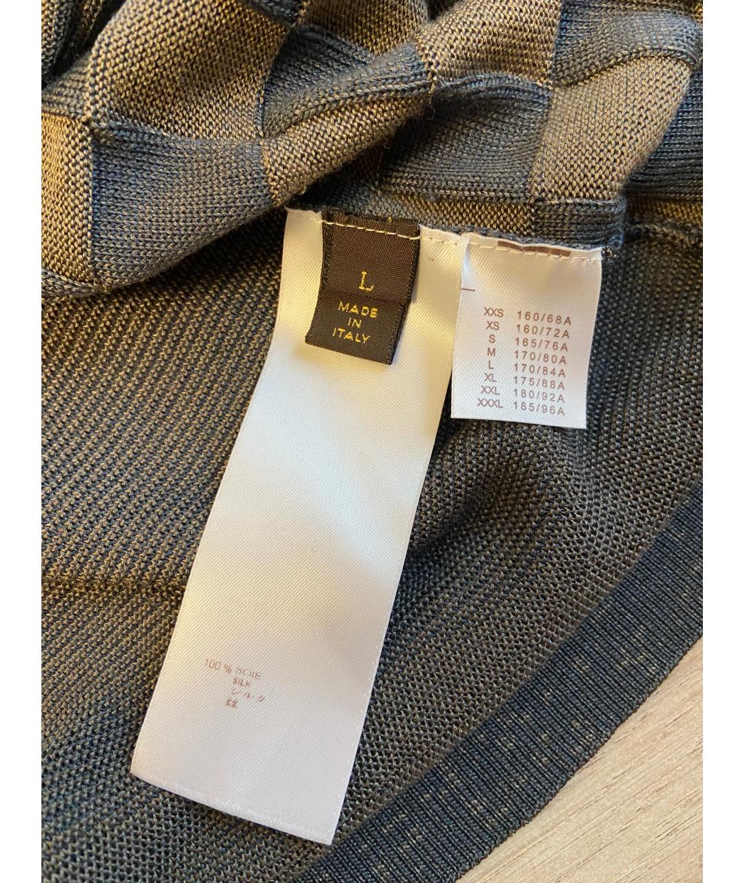 LOUIS VUITTON Серый шелковый джемпер / свитер, фото 5