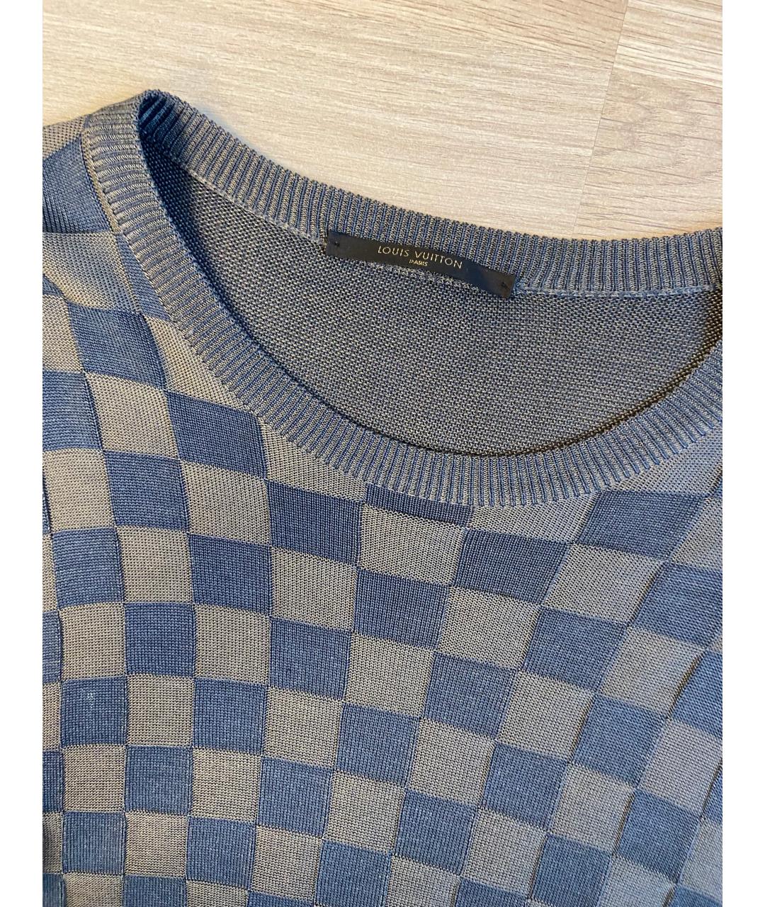 LOUIS VUITTON Серый шелковый джемпер / свитер, фото 3