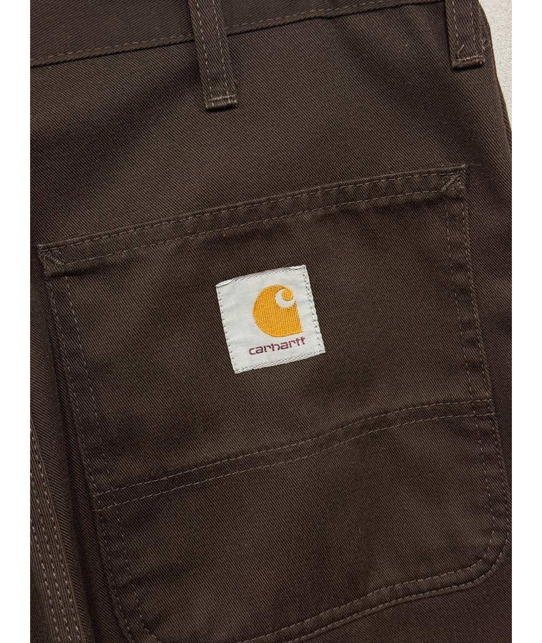 CARHARTT WIP Коричневые повседневные брюки, фото 3