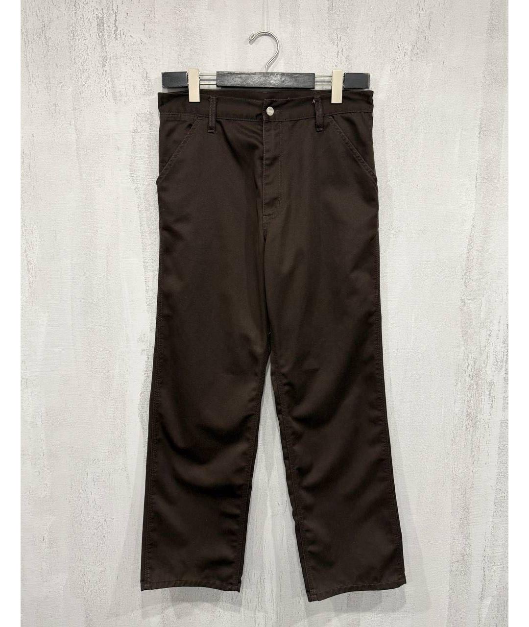 CARHARTT WIP Коричневые повседневные брюки, фото 5