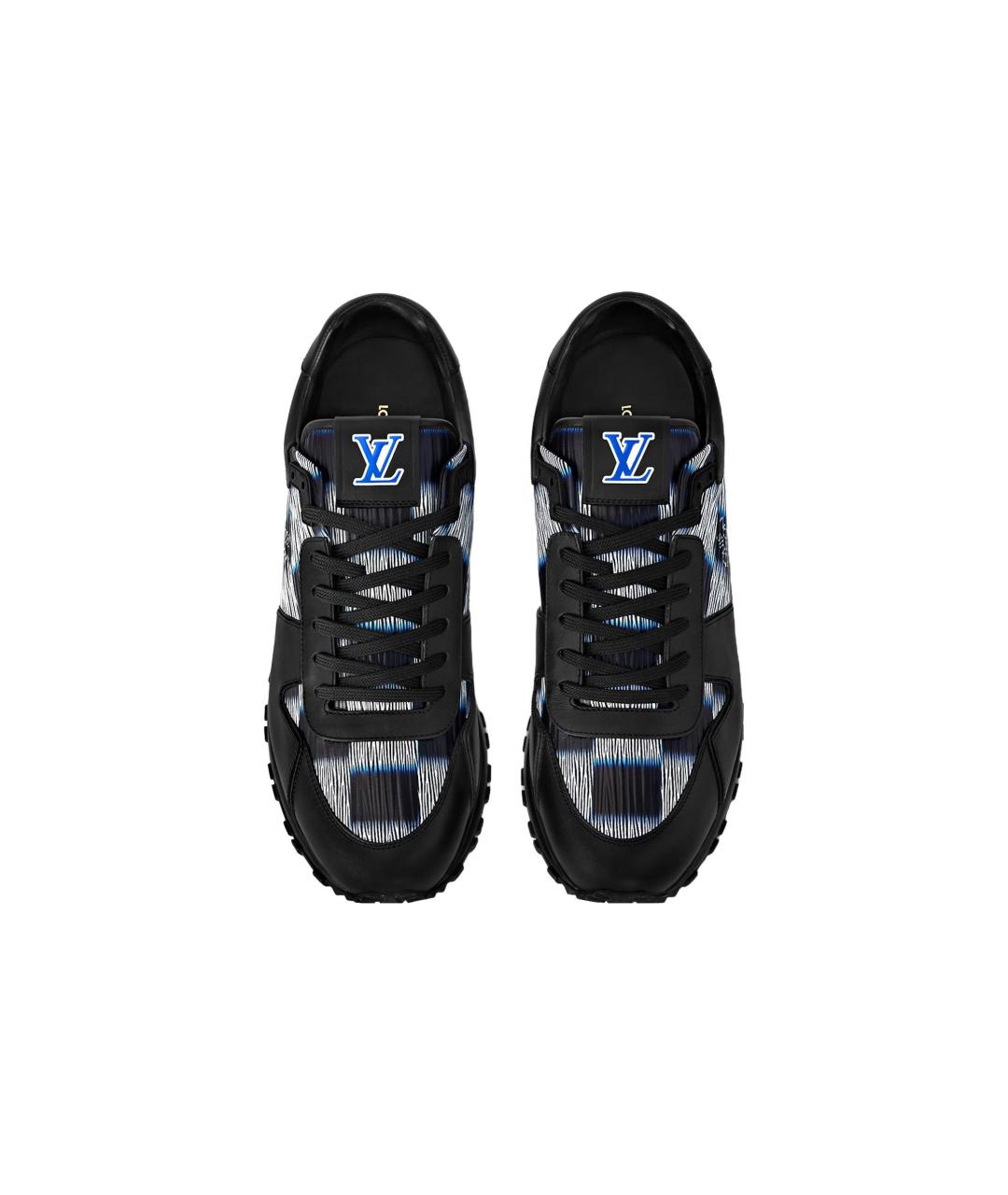 LOUIS VUITTON Черные кожаные низкие кроссовки / кеды, фото 5
