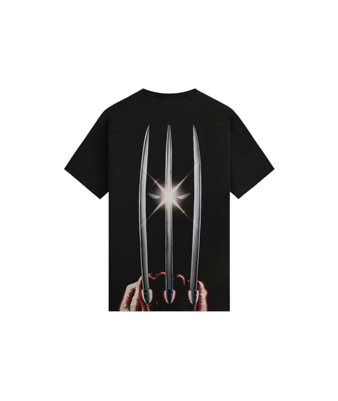 KITH Черная хлопковая футболка, фото 2