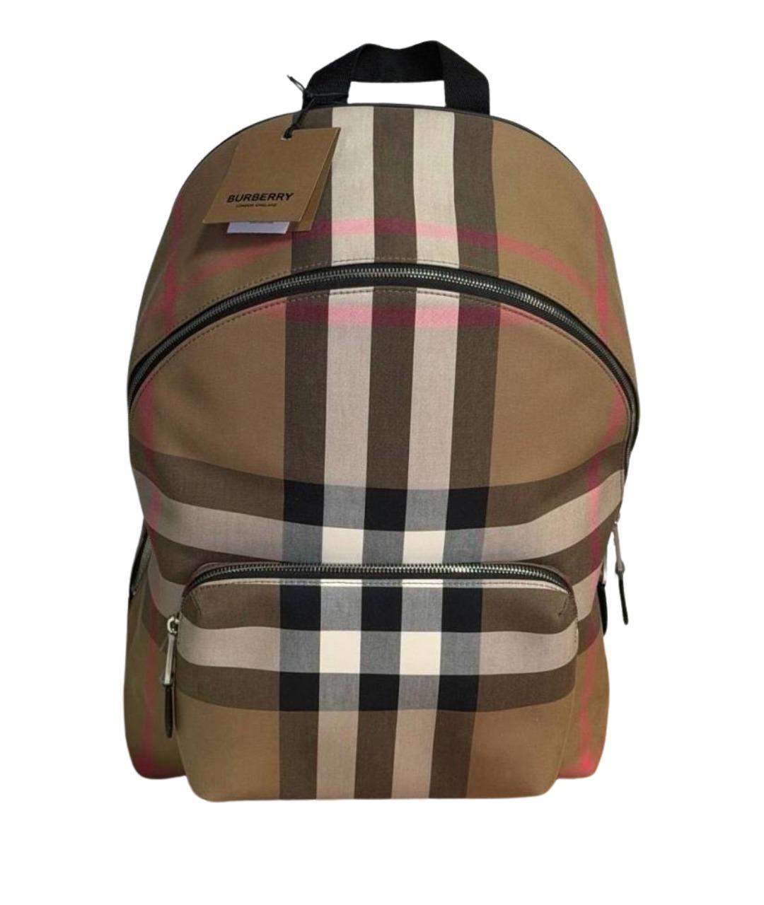 BURBERRY Бежевый кожаный рюкзак, фото 1