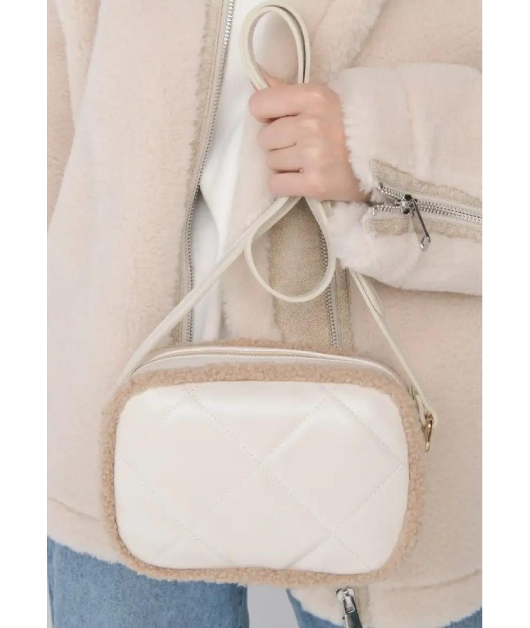 TWIN-SET Бежевая синтетическая сумка через плечо, фото 3