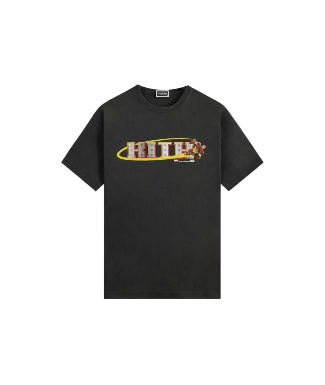 KITH Черная хлопковая футболка, фото 1