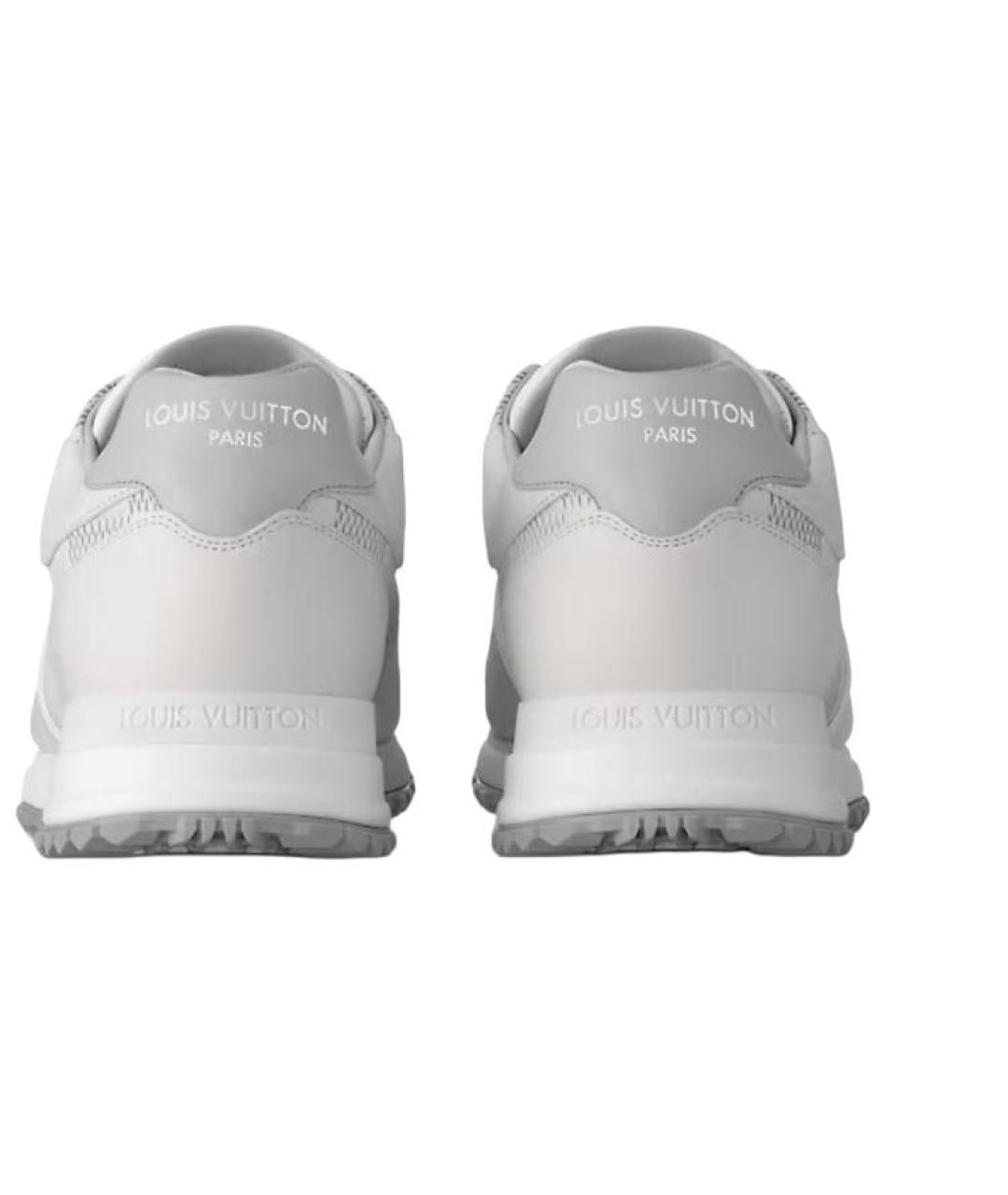 LOUIS VUITTON Белые кожаные низкие кроссовки / кеды, фото 5