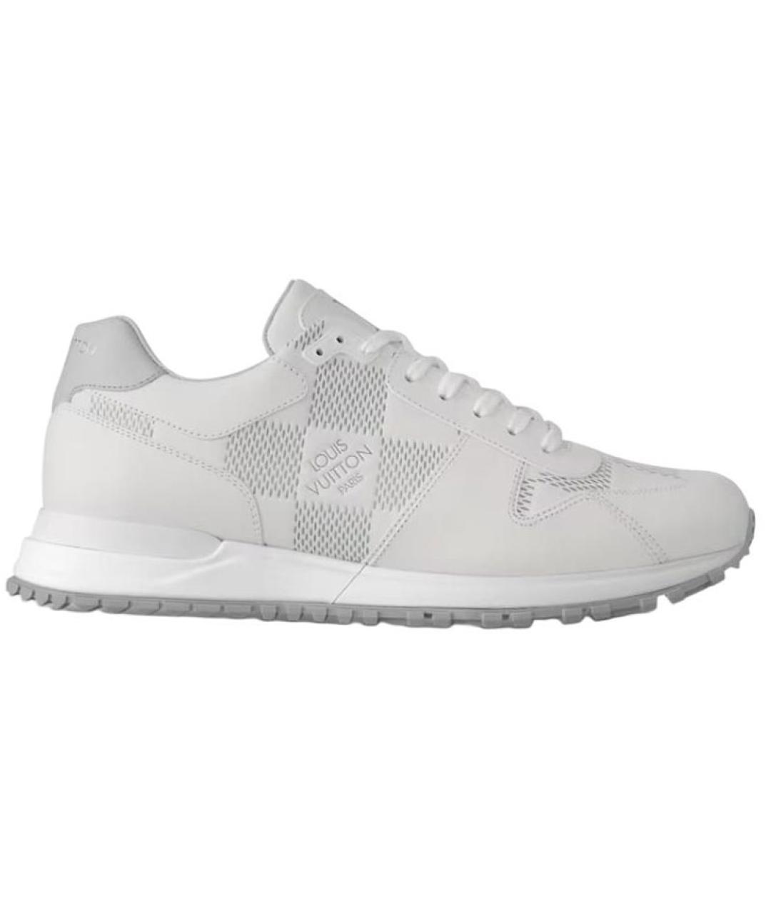 LOUIS VUITTON Белые кожаные низкие кроссовки / кеды, фото 1