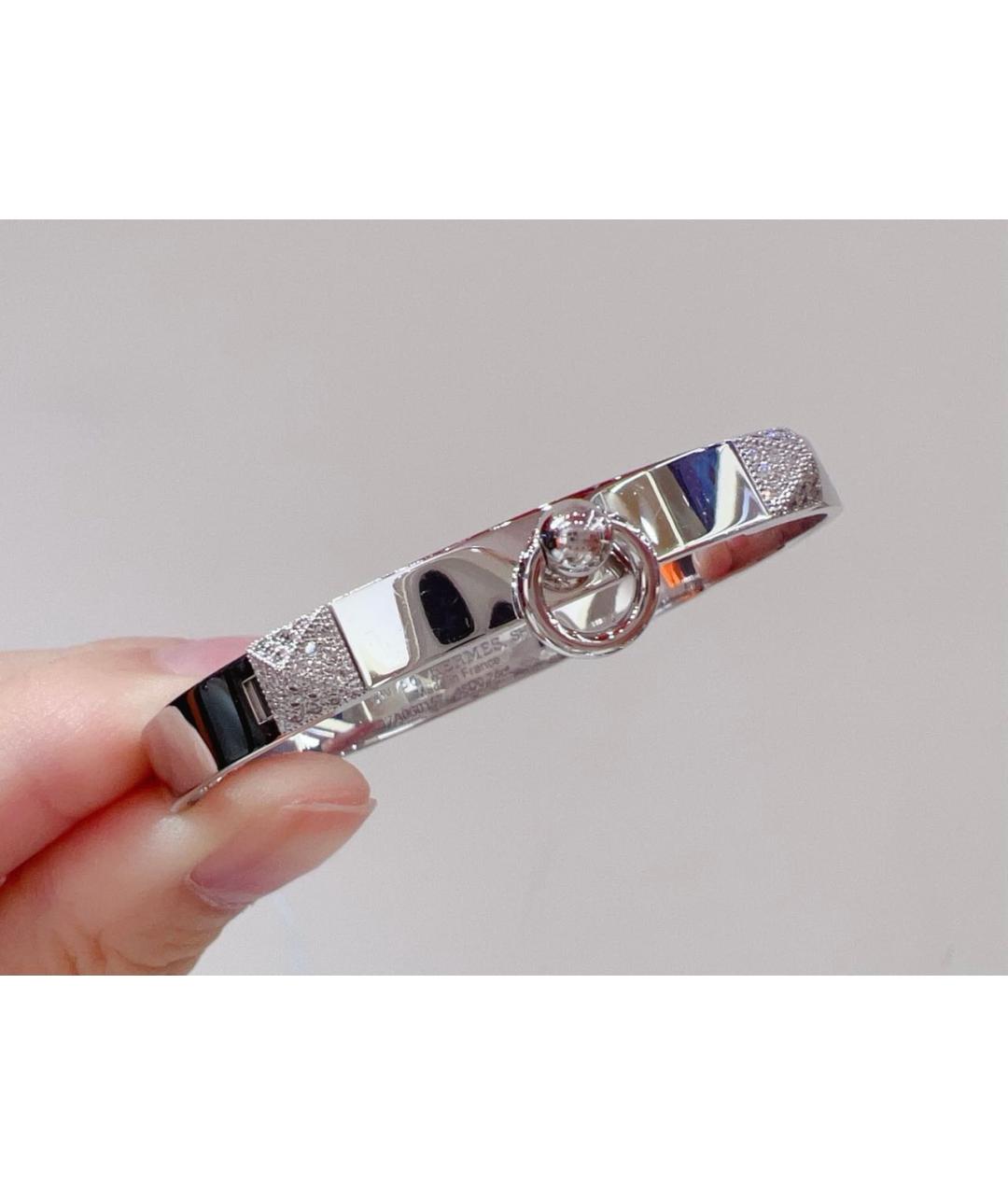 HERMES Белый браслет из белого золота, фото 4