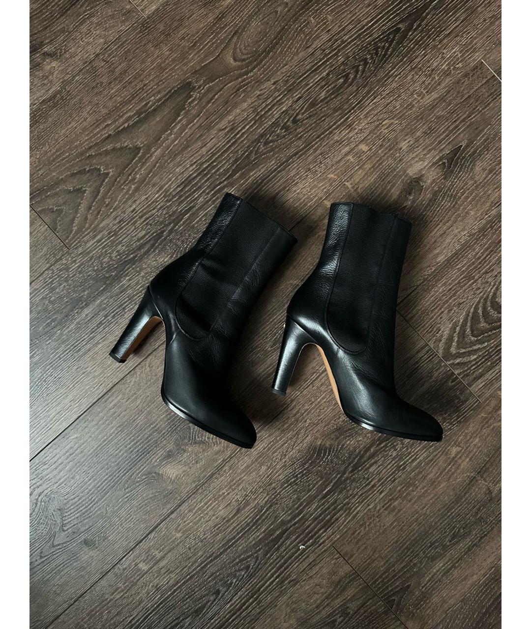 CHANEL Черные кожаные ботильоны, фото 7