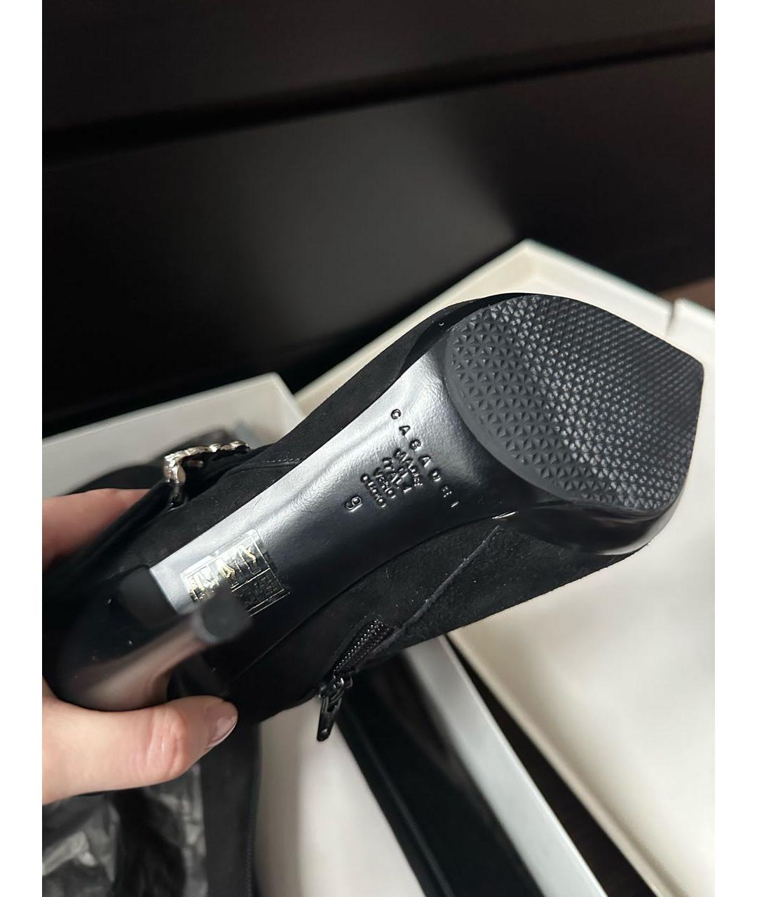 CASADEI Черные замшевые ботфорты, фото 5