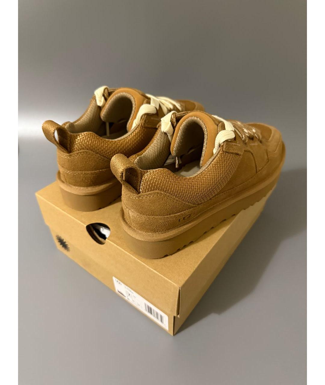 UGG AUSTRALIA Коричневые замшевые кроссовки, фото 7