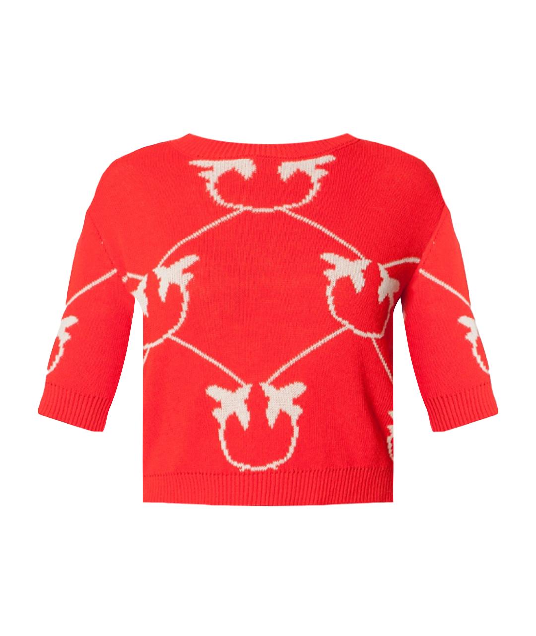 PINKO Красный шерстяной джемпер / свитер, фото 1