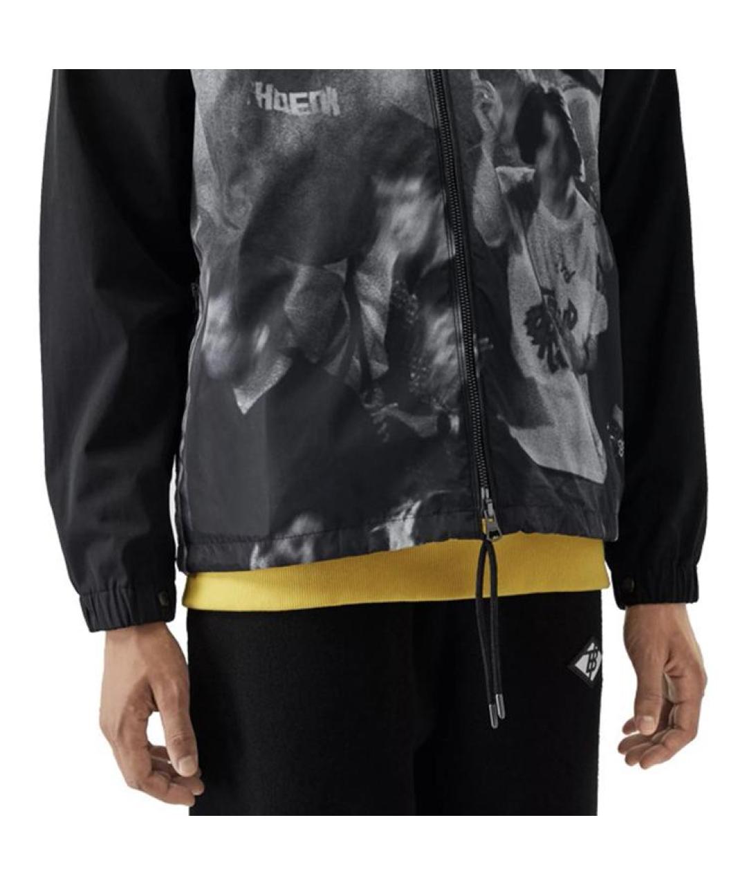 BURBERRY Черная полиамидовая куртка, фото 4