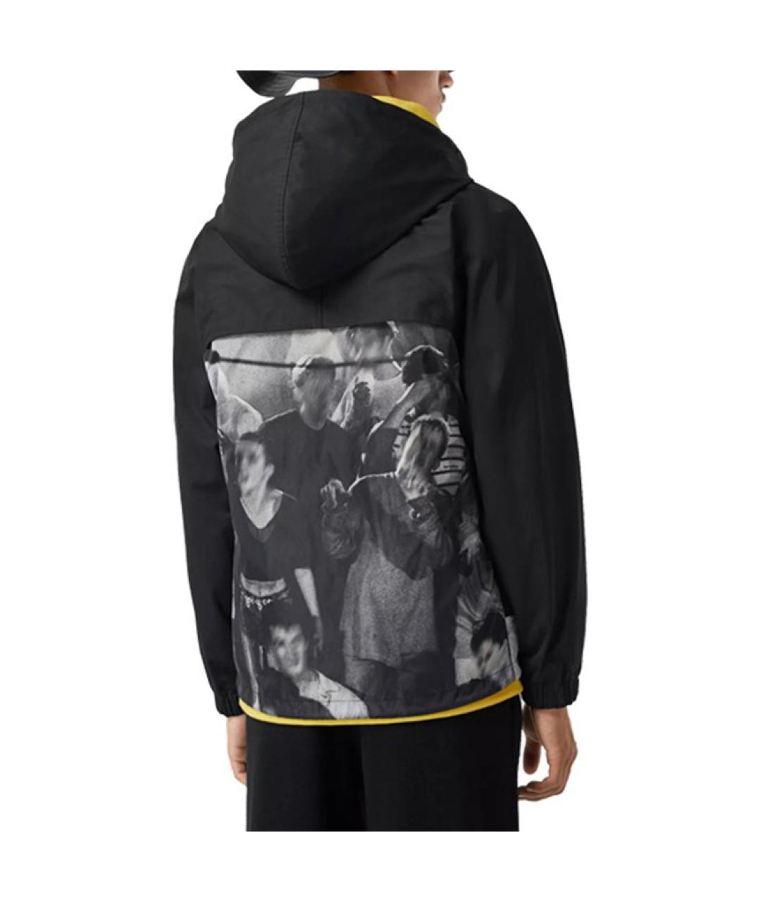 BURBERRY Черная полиамидовая куртка, фото 3