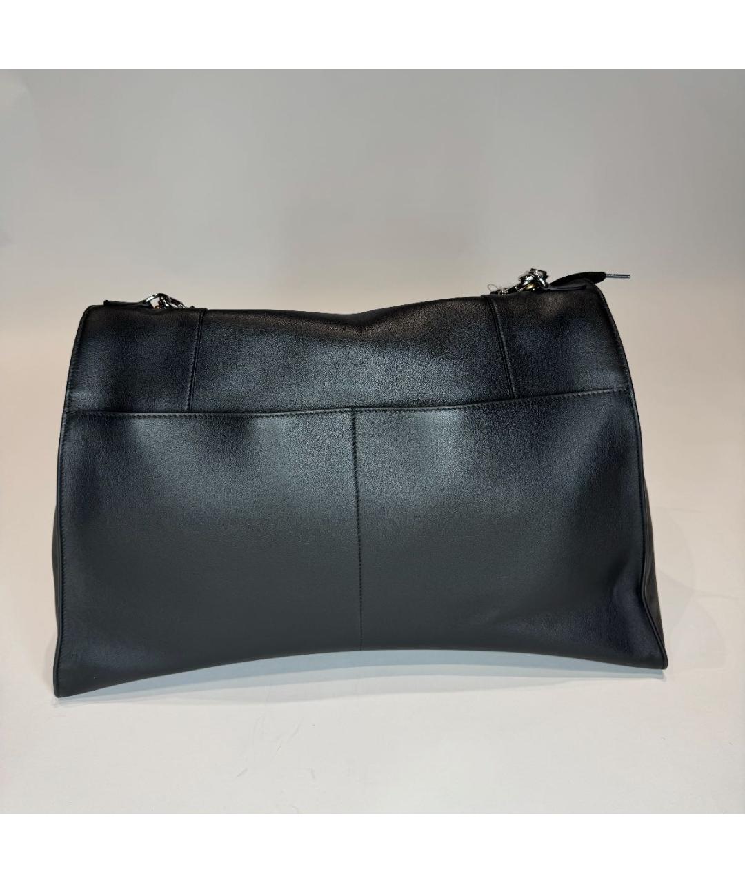 BALENCIAGA Черная кожаная сумка с короткими ручками, фото 3