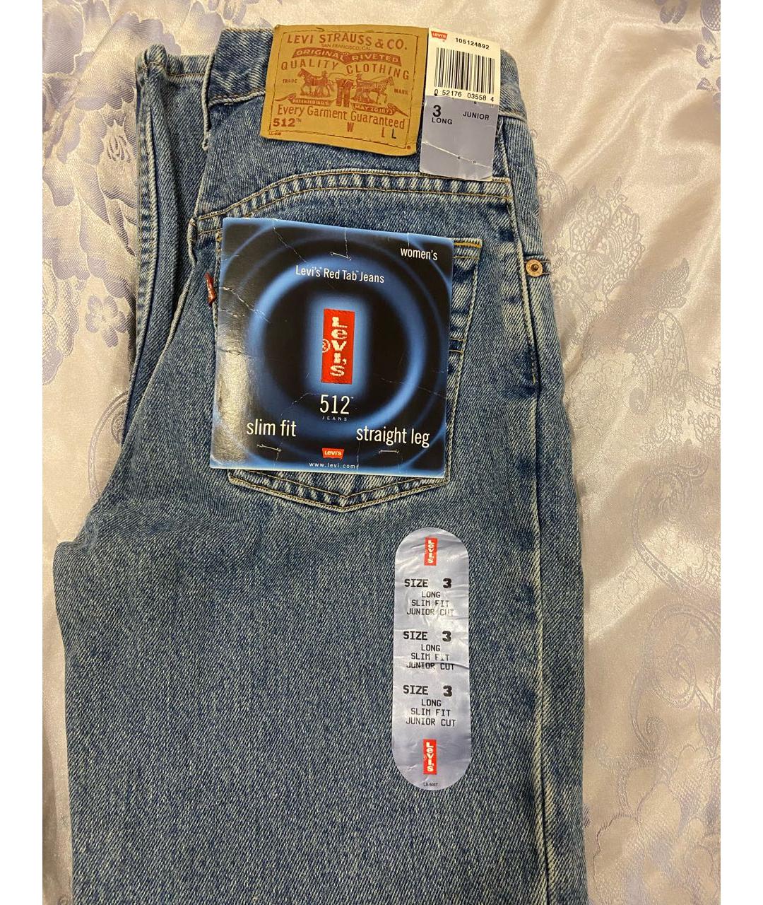 LEVI'S Голубые прямые джинсы, фото 2