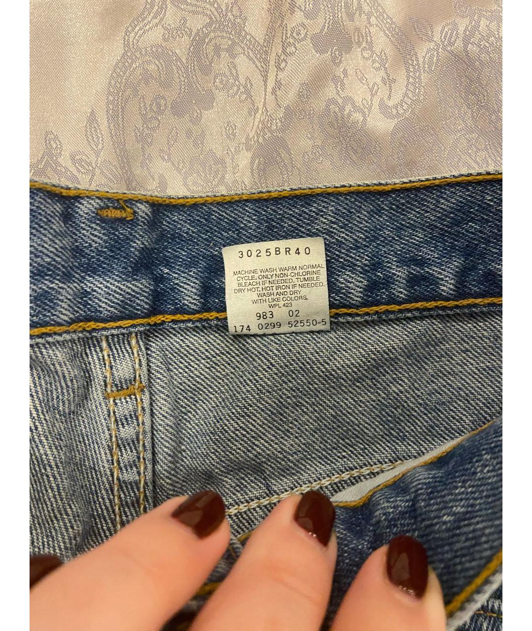 LEVI'S Голубые прямые джинсы, фото 6