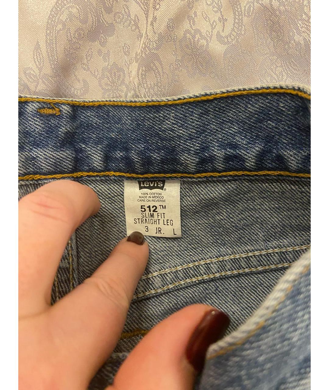 LEVI'S Голубые прямые джинсы, фото 5