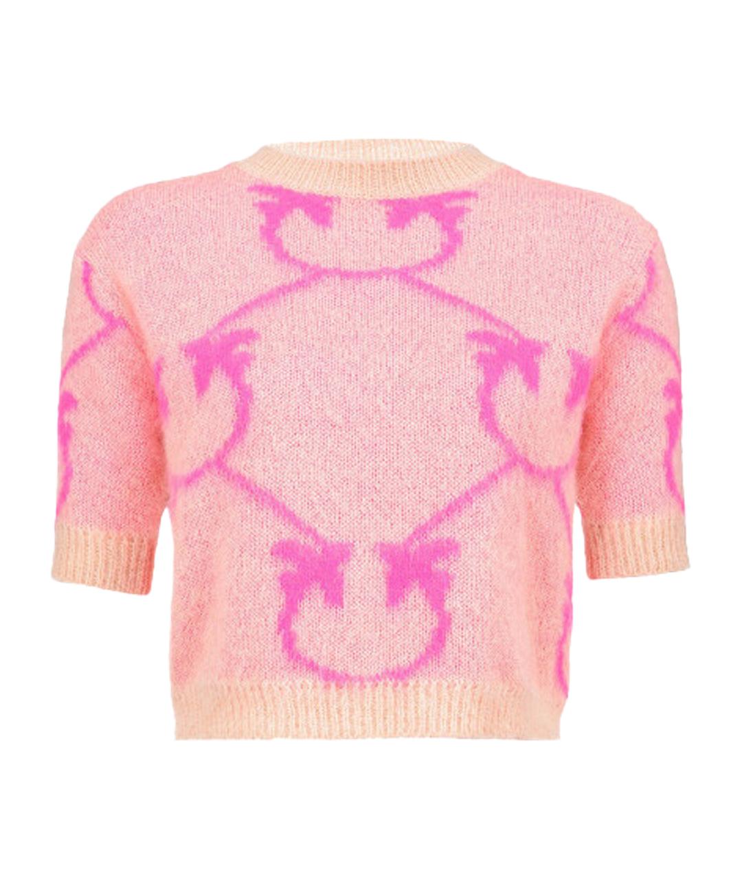 PINKO Розовый шерстяной джемпер / свитер, фото 1