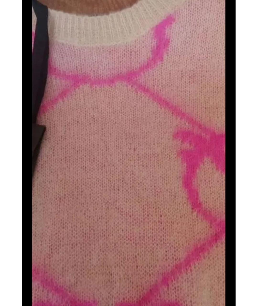 PINKO Розовый шерстяной джемпер / свитер, фото 4