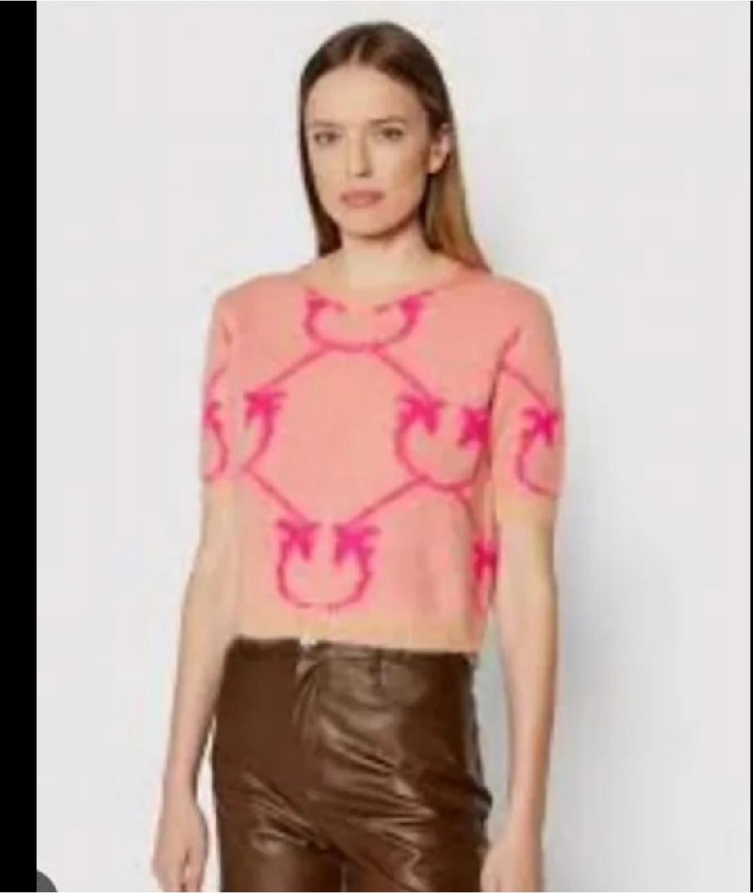 PINKO Розовый шерстяной джемпер / свитер, фото 2